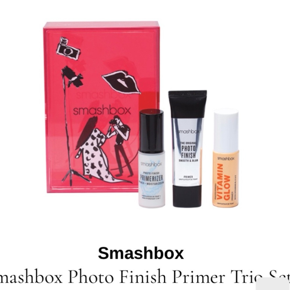 Smashbox Photo Finish Primer Trio in Red Packaging